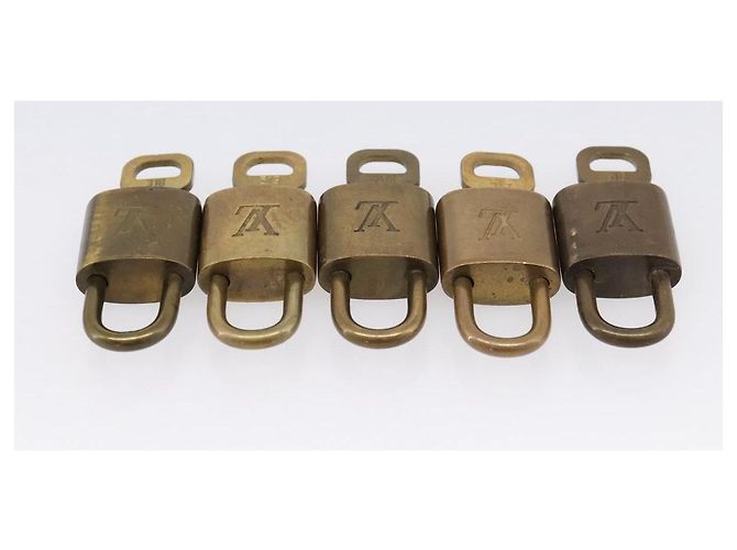 LOUIS VUITTON Set di 10 Lucchetti Lucchetto metallo Oro LV Auth 202432 D'oro - vista 7