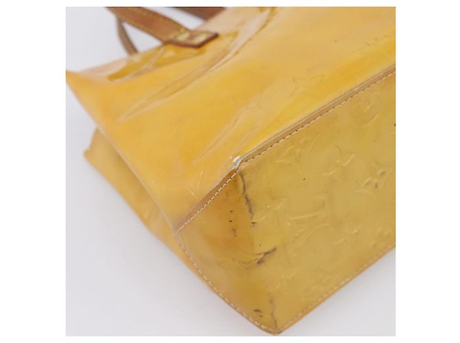 Borsa a mano LOUIS VUITTON Monogram Vernis Reade PM Beige M91144 LV Auth bs37012 - vista 14