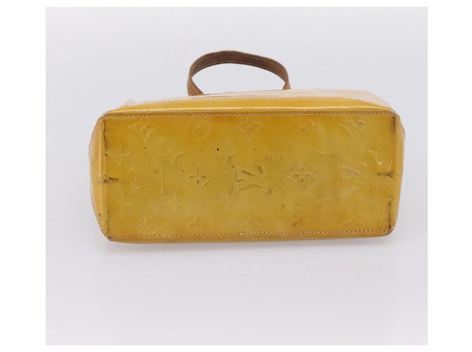 Borsa a mano LOUIS VUITTON Monogram Vernis Reade PM Beige M91144 LV Auth bs37012 - vista 5