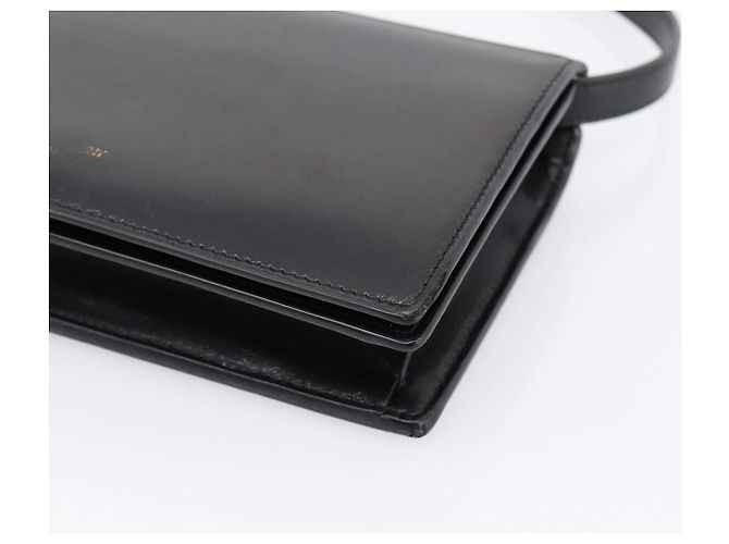 Autre Marque Borsa a tracolla SAINT LAURENT Pelle Nera Oro Auth bs36963 Nero D'oro - vista 15