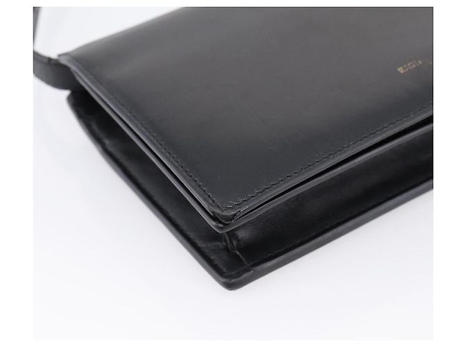 Autre Marque Borsa a tracolla SAINT LAURENT Pelle Nera Oro Auth bs36963 Nero D'oro - vista 16