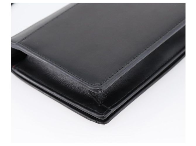 Autre Marque Borsa a tracolla SAINT LAURENT Pelle Nera Oro Auth bs36963 Nero D'oro - vista 18