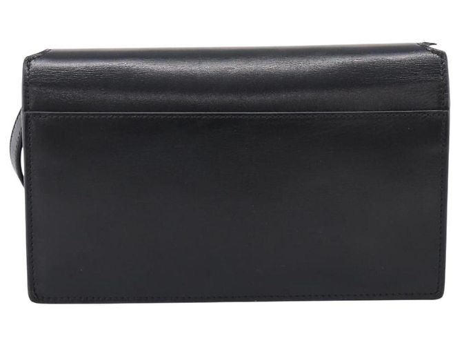 Autre Marque Borsa a tracolla SAINT LAURENT Pelle Nera Oro Auth bs36963 Nero D'oro - vista 2