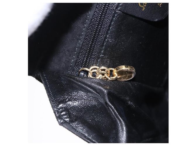 Borsa a tracolla Salvatore Ferragamo Gancini Camoscio 2way Nero Oro Auth 196987 D'oro - vista 26
