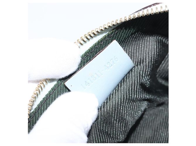 GUCCI GuccissimaGG Pouch Leather Light Blue Gold Tone 141811 Auth 199511 Blu chiaro - vista 12