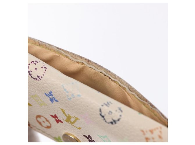 LOUIS VUITTON Multicolor Anvelop Cult De Vuitto Case White M66557 LV Auth 200098 Bianco - vista 11