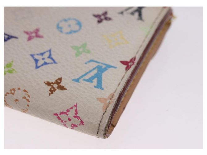 LOUIS VUITTON Multicolor Anvelop Cult De Vuitto Case White M66557 LV Auth 200098 Bianco - vista 17