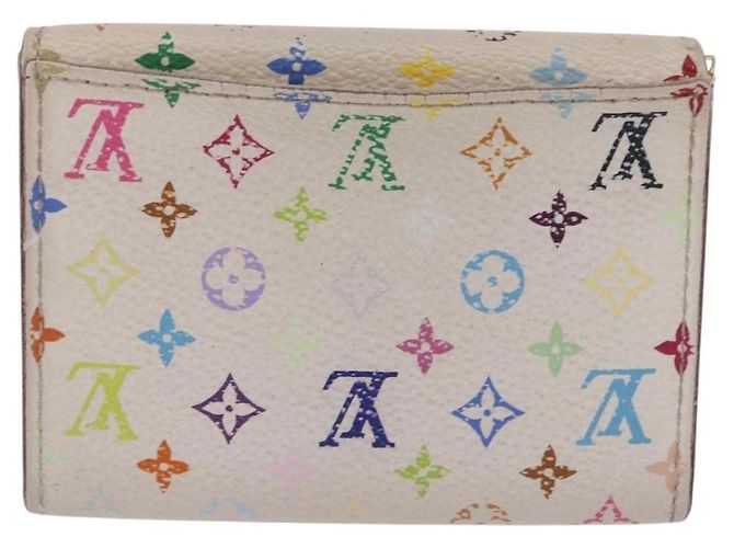 LOUIS VUITTON Multicolor Anvelop Cult De Vuitto Case White M66557 LV Auth 200098 Bianco - vista 2