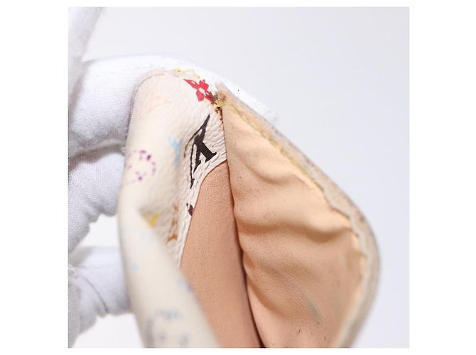 LOUIS VUITTON Multicolor Anvelop Cult De Vuitto Case White M66557 LV Auth 200098 Bianco - vista 24