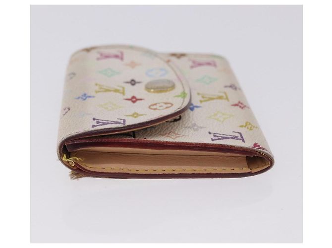 LOUIS VUITTON Multicolor Anvelop Cult De Vuitto Case White M66557 LV Auth 200098 Bianco - vista 4