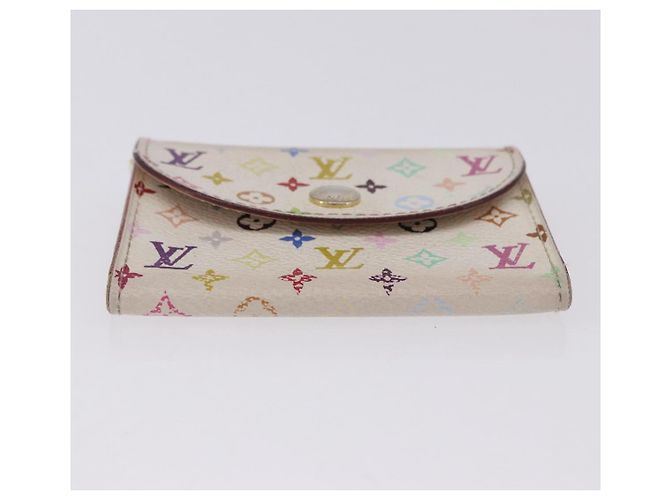 LOUIS VUITTON Multicolor Anvelop Cult De Vuitto Case White M66557 LV Auth 200098 Bianco - vista 6