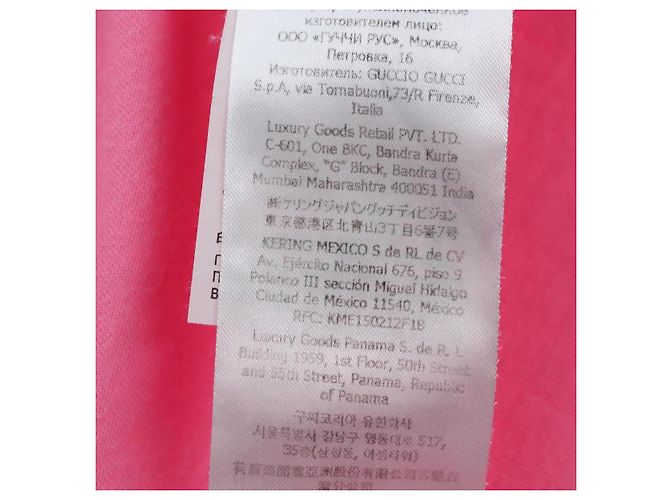 GUCCI TShirt Teddy Bear cotton XXS Pink Auth 193727M - view 20