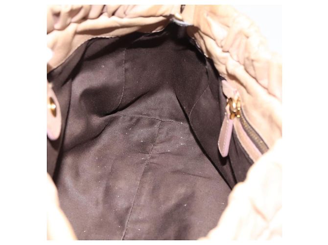 Borsa a mano Miu Miu in pelle 2way Beige tono oro Auth 199333A - vista 21