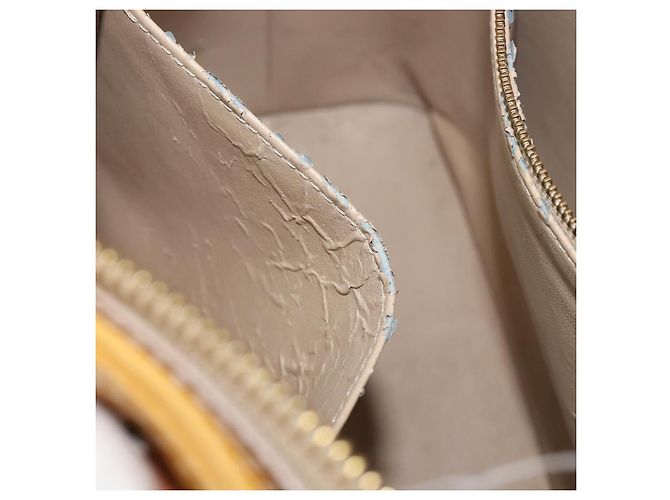 Bolso de mano LOUIS VUITTON Monogram Vernis Houston Beige M91004 LV Auth hk4033 - vista 11