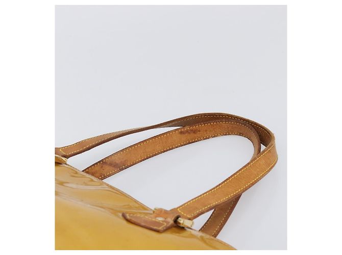Bolso de mano LOUIS VUITTON Monogram Vernis Houston Beige M91004 LV Auth hk4033 - vista 14