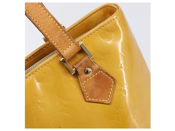 Bolso de mano LOUIS VUITTON Monogram Vernis Houston Beige M91004 LV Auth hk4033 - vista 19