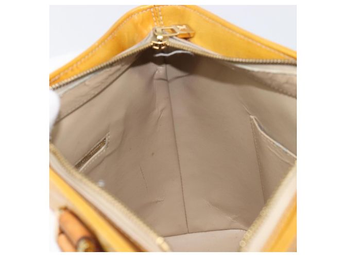 Bolso de mano LOUIS VUITTON Monogram Vernis Houston Beige M91004 LV Auth hk4033 - vista 21