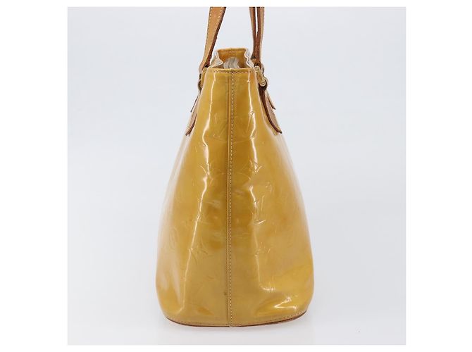 Bolso de mano LOUIS VUITTON Monogram Vernis Houston Beige M91004 LV Auth hk4033 - vista 3