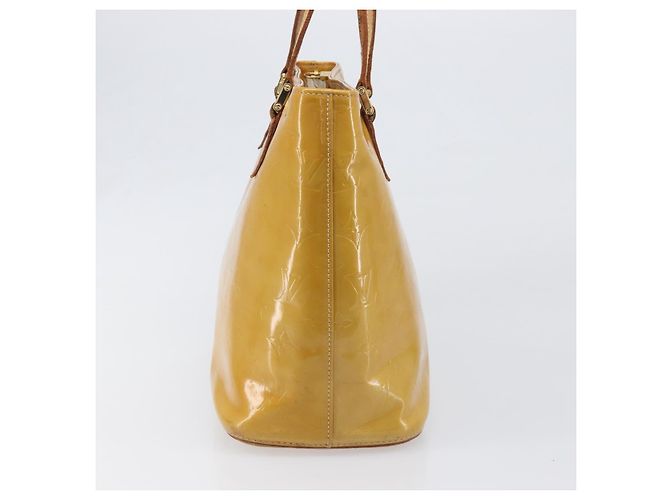 Bolso de mano LOUIS VUITTON Monogram Vernis Houston Beige M91004 LV Auth hk4033 - vista 4