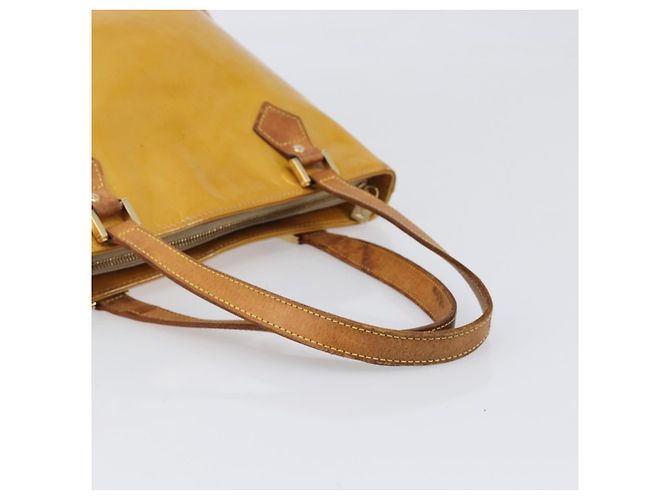Bolso de mano LOUIS VUITTON Monogram Vernis Houston Beige M91004 LV Auth hk4033 - vista 7