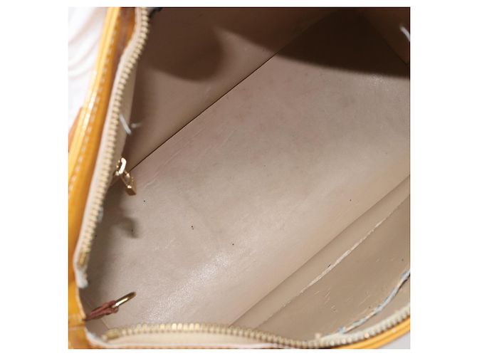 Bolso de mano LOUIS VUITTON Monogram Vernis Houston Beige M91004 LV Auth hk4033 - vista 9