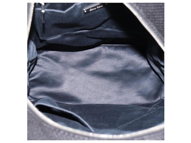 Miu Miu Rucksack Canvas Black Silver Auth ka6007 Schwarz Silber - Ansicht 11