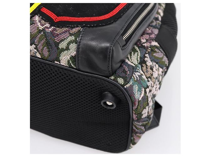 Miu Miu Rucksack Canvas Black Silver Auth ka6007 Schwarz Silber - Ansicht 16
