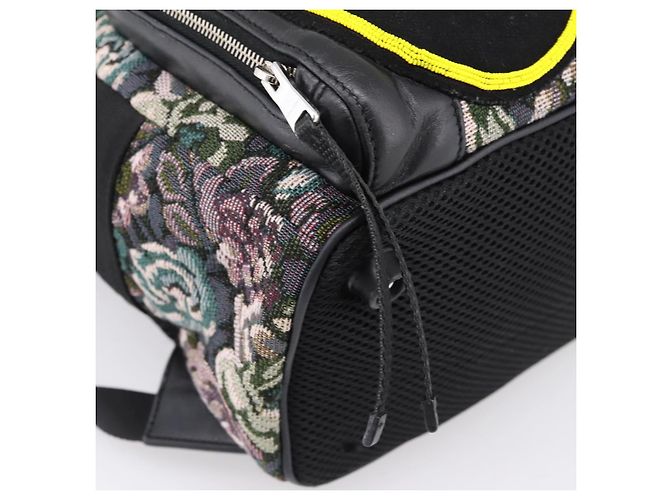 Miu Miu Rucksack Canvas Black Silver Auth ka6007 Schwarz Silber - Ansicht 17