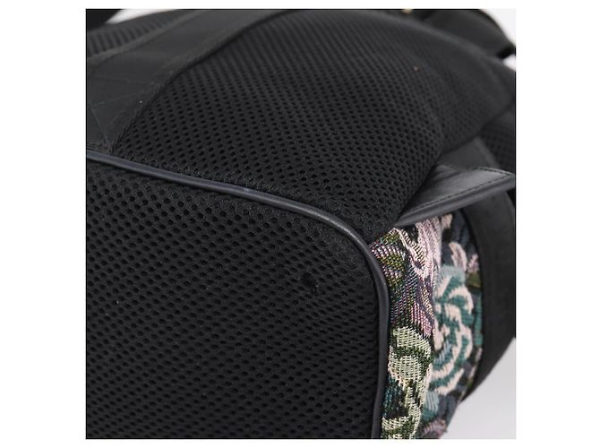 Miu Miu Rucksack Canvas Black Silver Auth ka6007 Schwarz Silber - Ansicht 18
