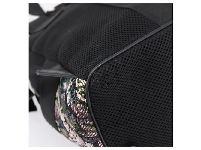 Miu Miu Rucksack Canvas Black Silver Auth ka6007 Schwarz Silber - Ansicht 19