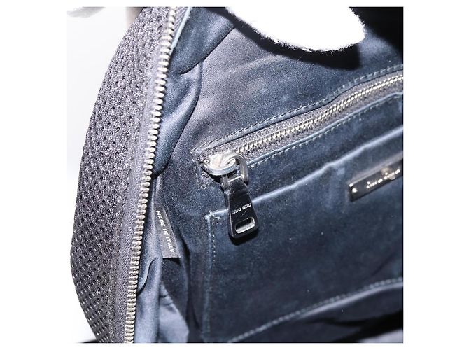 Miu Miu Rucksack Canvas Black Silver Auth ka6007 Schwarz Silber - Ansicht 24