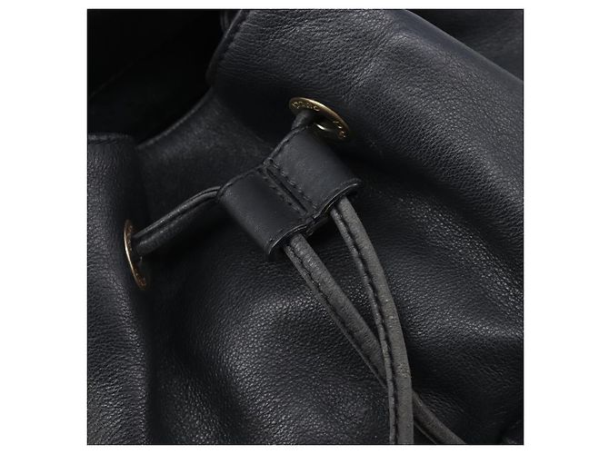 Zaino GUCCI Bamboo in pelle nera e oro 003 2058 0016 Auth fm5437 Nero D'oro - vista 21