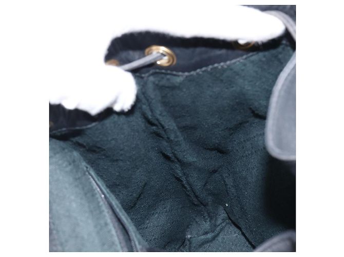 Zaino GUCCI Bamboo in pelle nera e oro 003 2058 0016 Auth fm5437 Nero D'oro - vista 24