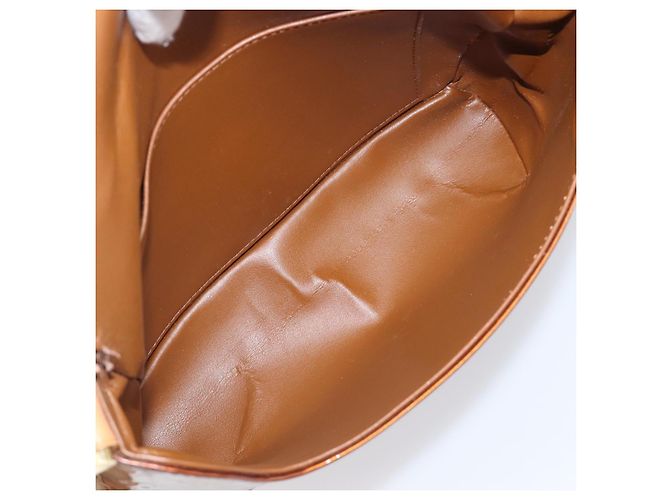 LOUIS VUITTON Monogram Vernis Thompson Street Bag Bronze M91124 LV Auth ka6016 Bronzo - vista 10