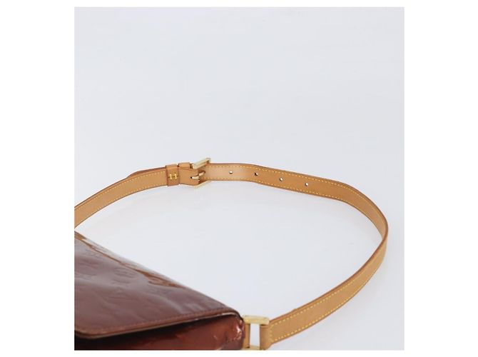 LOUIS VUITTON Monogram Vernis Thompson Street Bag Bronze M91124 LV Auth ka6016 Bronzo - vista 14