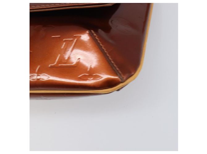 LOUIS VUITTON Monogram Vernis Thompson Street Bag Bronze M91124 LV Auth ka6016 Bronzo - vista 15