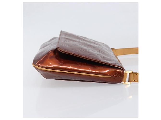 LOUIS VUITTON Monogram Vernis Thompson Street Bag Bronze M91124 LV Auth ka6016 Bronzo - vista 3