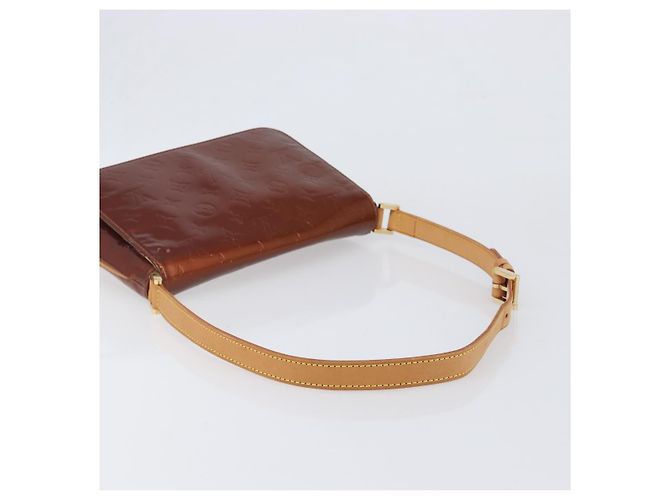 LOUIS VUITTON Monogram Vernis Thompson Street Bag Bronze M91124 LV Auth ka6016 Bronzo - vista 7