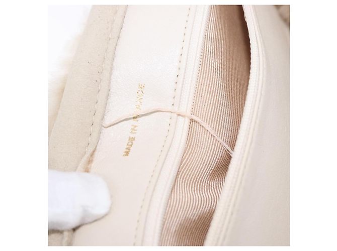 Borsa a mano CHANEL Mouton Beige CC Auth 200356A - vista 12