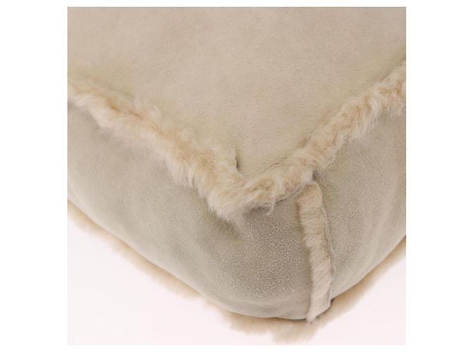 Borsa a mano CHANEL Mouton Beige CC Auth 200356A - vista 14