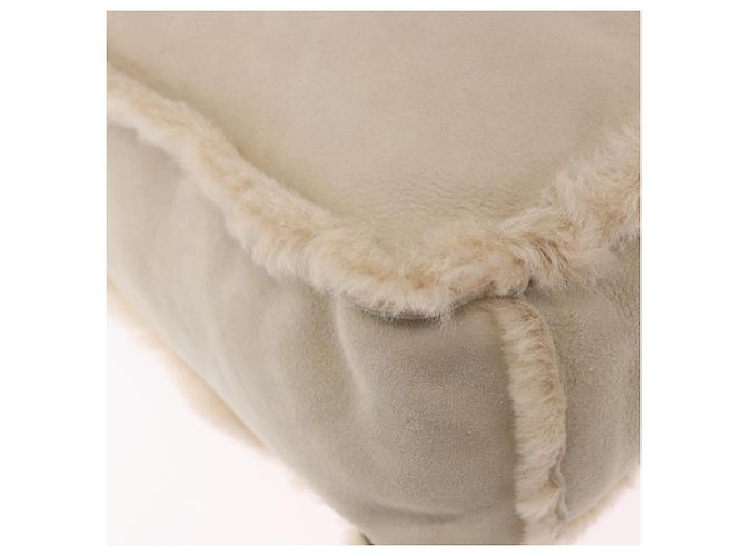 Borsa a mano CHANEL Mouton Beige CC Auth 200356A - vista 16