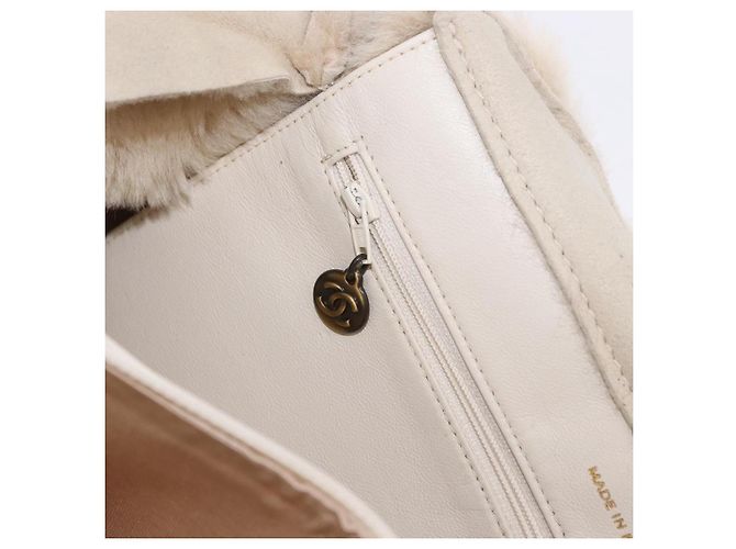 Borsa a mano CHANEL Mouton Beige CC Auth 200356A - vista 22