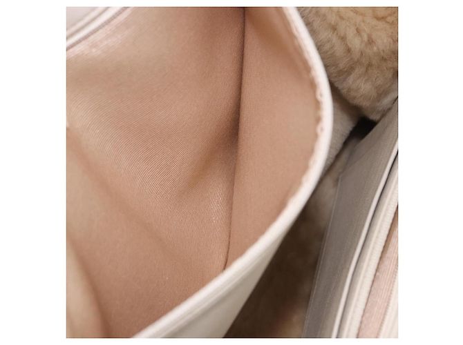 Borsa a mano CHANEL Mouton Beige CC Auth 200356A - vista 23
