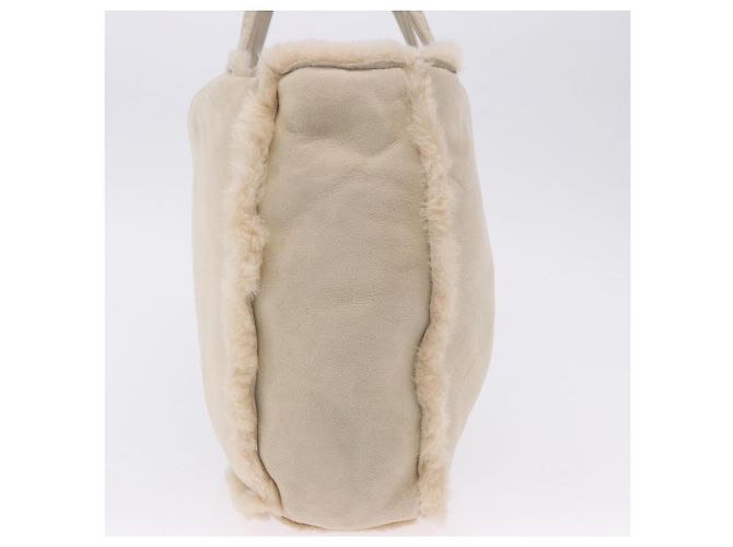 Borsa a mano CHANEL Mouton Beige CC Auth 200356A - vista 4