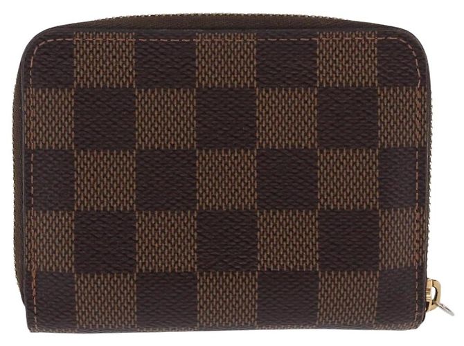 LOUIS VUITTON Damier Ebene Zippy Coin Purse N40721 LV Auth 200094A - vista 2