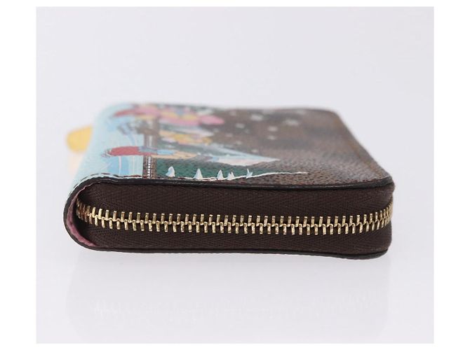 LOUIS VUITTON Damier Ebene Zippy Coin Purse N40721 LV Auth 200094A - vista 3