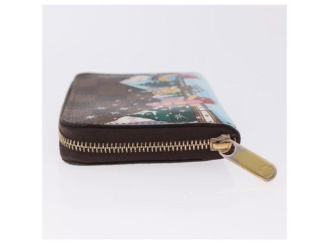 LOUIS VUITTON Damier Ebene Zippy Coin Purse N40721 LV Auth 200094A - vista 4