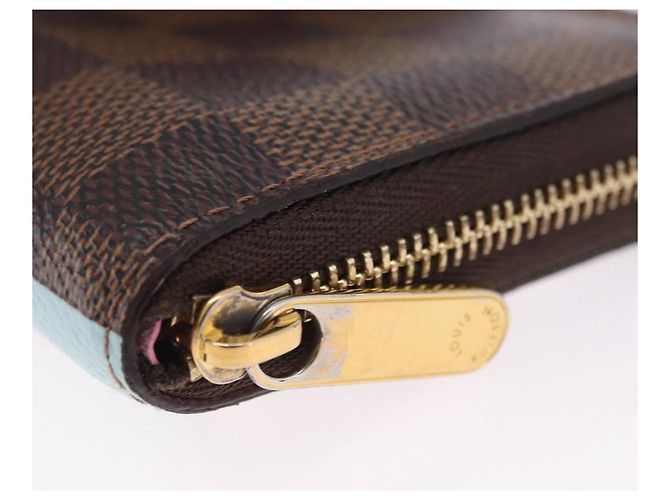 LOUIS VUITTON Damier Ebene Zippy Coin Purse N40721 LV Auth 200094A - vista 8