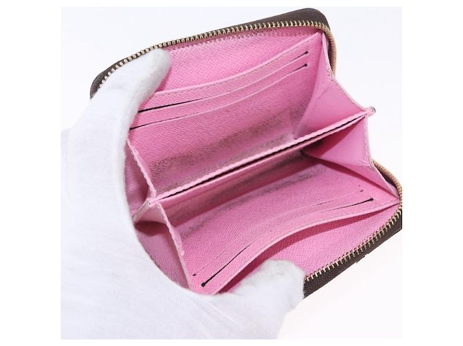 LOUIS VUITTON Damier Ebene Zippy Coin Purse N40721 LV Auth 200094A - vista 9