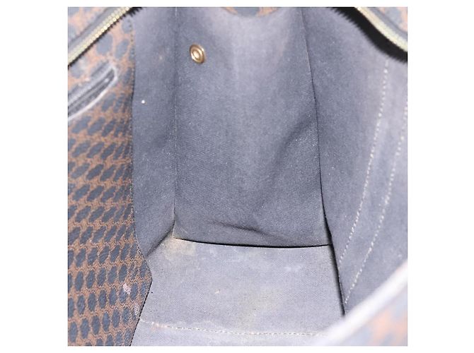 Céline Borsa Tote CELINE Macadam PVC Pelle Nero Tono Oro Auth 202273 - vista 20